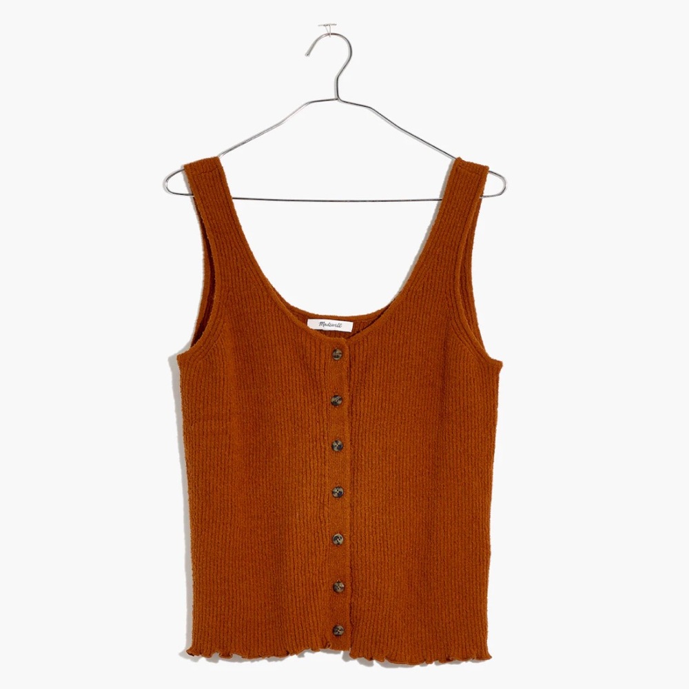 Madewell Kingston Button-Front Sweater Tank